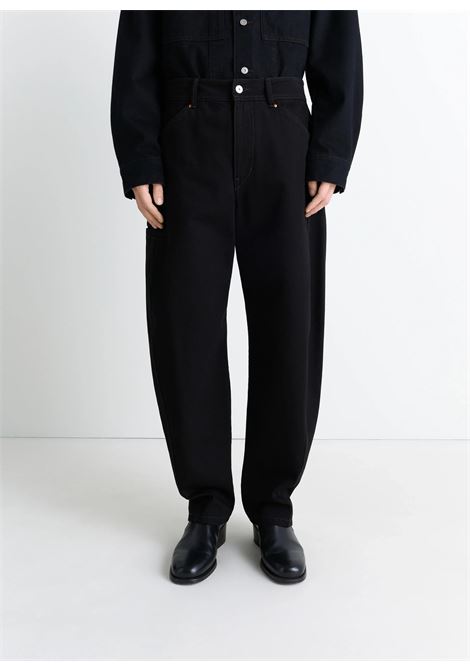 pantaloni twisted workwear uomo nero LEMAIRE | PA1102 LD1055BK999